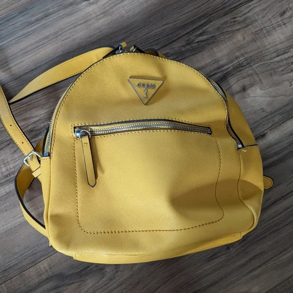 Other Guess Leather Yellow Unisex Backpack Guess Yellow Leather Backpack Unisex – LuxUness main image 3